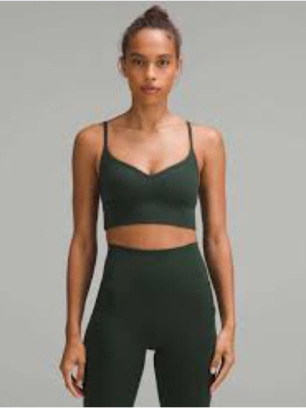 Lululemon Align Sweetheart Front Bra – Forest Green – Size 10